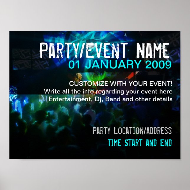 Party Poster #005 Poster (Framsidan)
