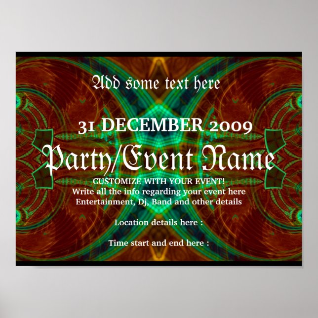 Party Poster #010 Poster (Framsidan)
