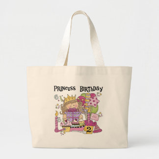 Party Princess 2:a födelsedag Tshirts och presente Jumbo Tygkasse