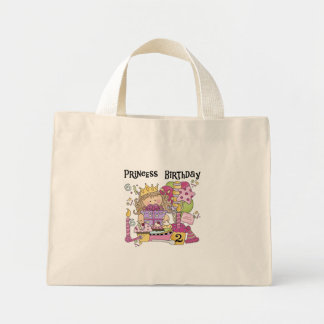 Party Princess 2:a födelsedag Tshirts och presente Mini Tygkasse