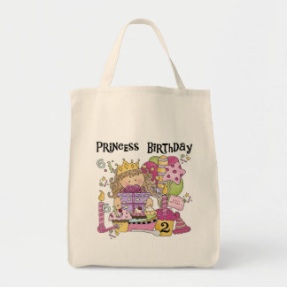 Party Princess 2:a födelsedag Tshirts och presente Tygkasse