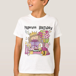 Party Princess 3:e födelsedag Tshirts och presente