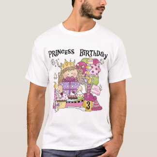 Party Princess 3:e födelsedag Tshirts och presente
