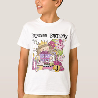 Party Princess 3:e födelsedag Tshirts och presente