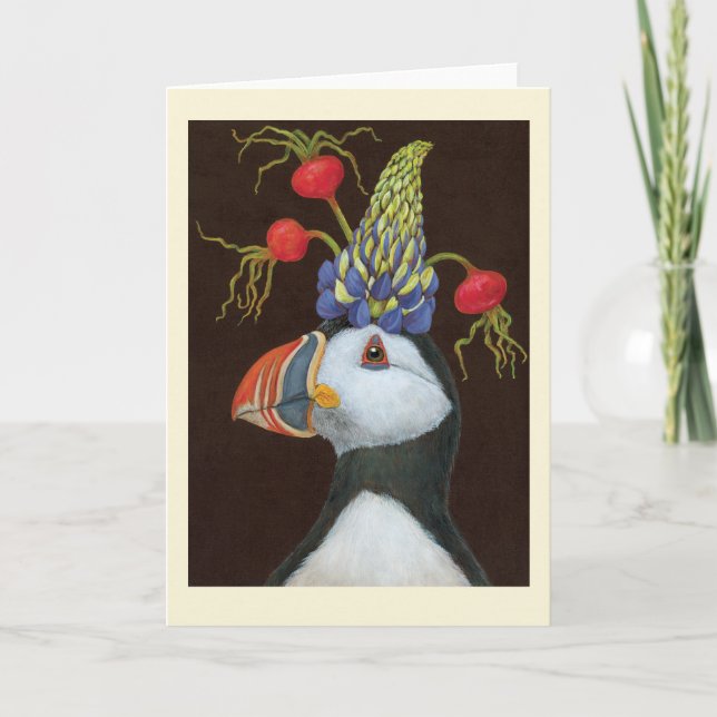 Party Puffin-kort Kort (Framsida)