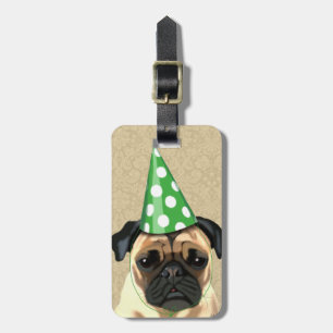 Party Pug Bagagebricka