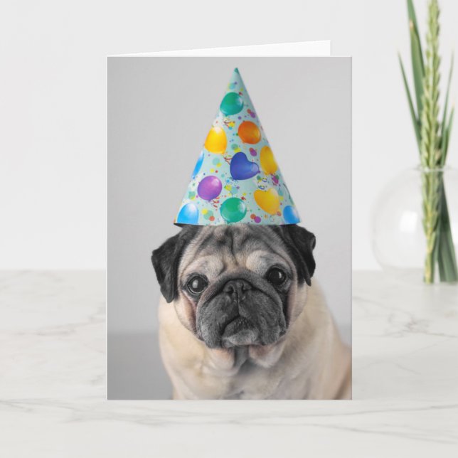 Party Pug Kort (Framsida)