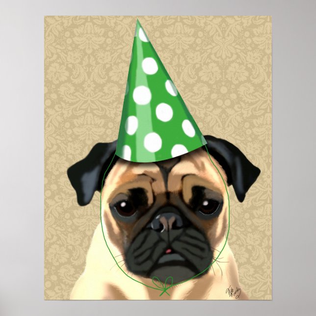 Party Pug Poster (Framsidan)