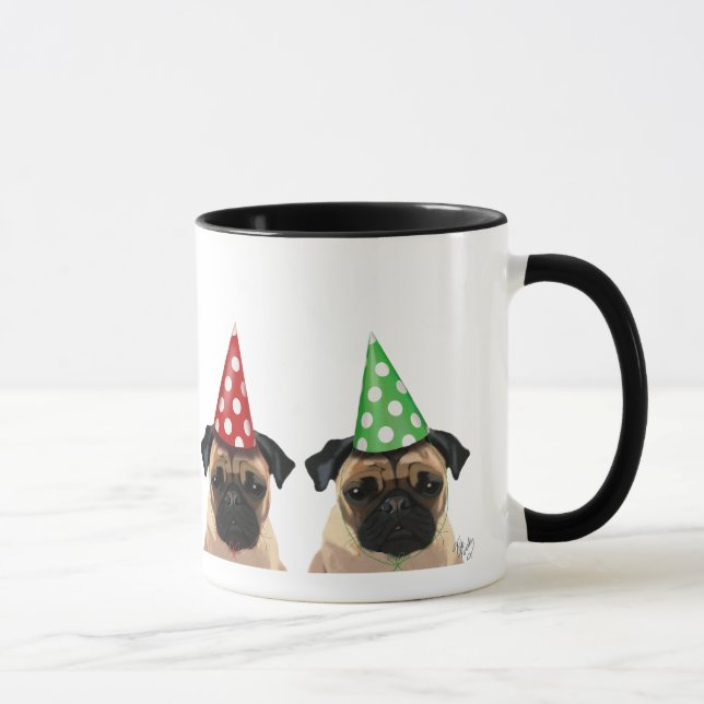 Party Pugs Pair Mugg (Höger)