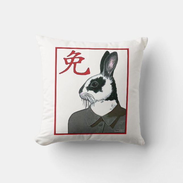 Party Rabbit Kudde (Framsida)