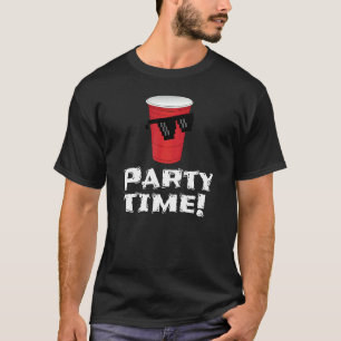 Party Red Plastic Kopp Sunglass T Shirt