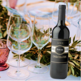 Party roligt! Anpassningsbar Gratulerar Pension Vi Vinflaska Etikett