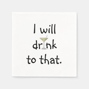 Party Roligt med Martini Pappersservett