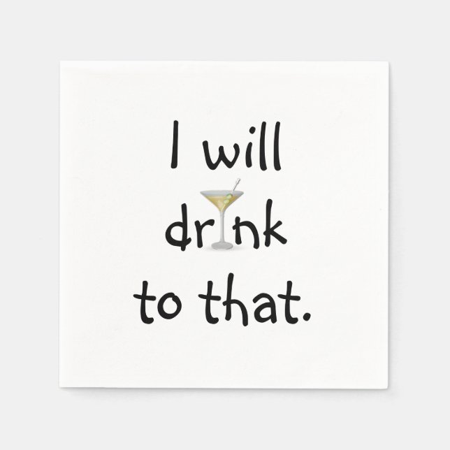 Party Roligt med Martini Pappersservett (Framsidan)