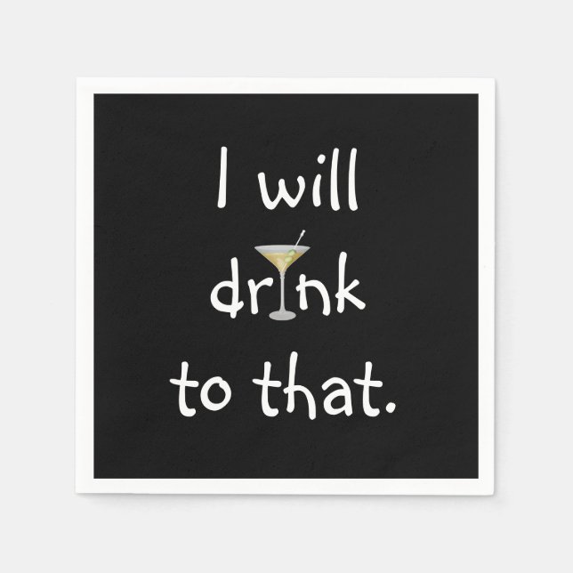 Party Roligt med Martini Pappersservett (Framsidan)