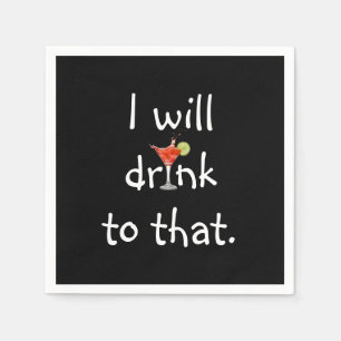 Party Roligt text med ytterkant Pappersservett