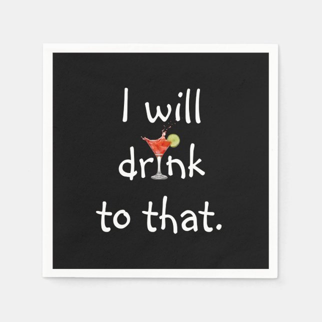 Party Roligt text med ytterkant Pappersservett (Framsidan)