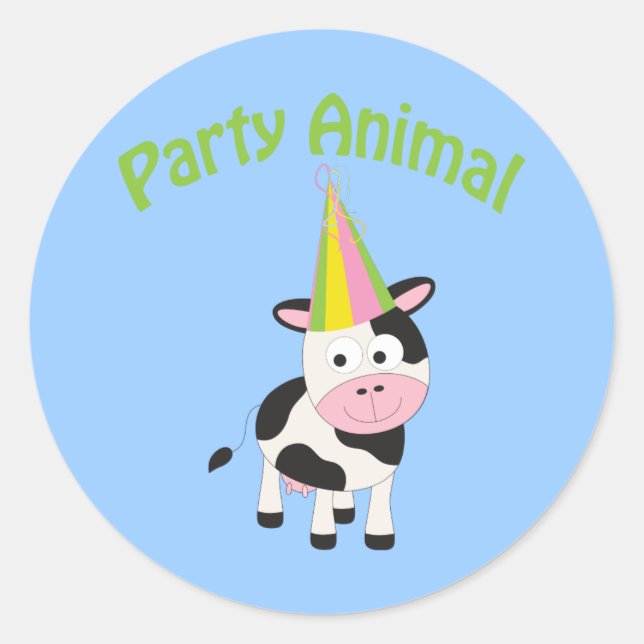 Party Runt Klistermärke (Framsida)