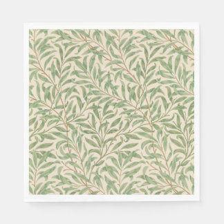 Party-servetter med vackert löv-antik patter pappersservett
