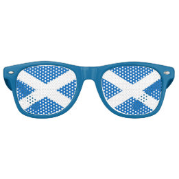 Party Shades Sunglasses - Scotland flagga, Förenad Retro Solglasögon