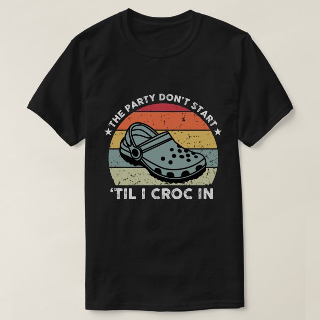 Party ska inte börja rulla i T-Shirt (Design framsida)