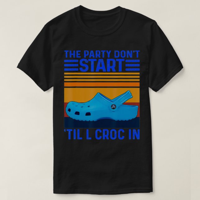 Party ska inte börja rulla in t shirt (Design framsida)