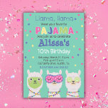 PARTY, Sleepover Inbjudningar<br><div class="desc">Cute Lama-inbjudan,  sleepover Lamas. Anpassa den med ditt barns namn och party-detaljer enkelt och snabbt.</div>