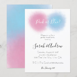 Party Smoke Bomb Gender Reveal Smoke Bomb Baby Inbjudningar