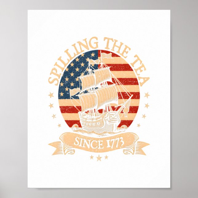Party som 1776 - Retro Patriotic Bow Poster (Framsidan)