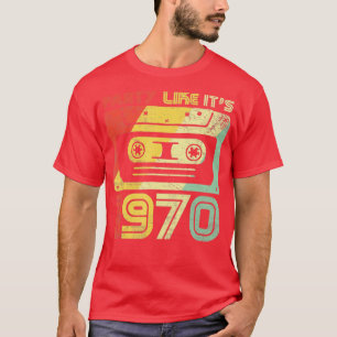 Party som 1970 års Retro 70-tal Party-utbyggnadsko T Shirt