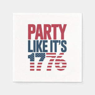 Party som 1 776-viruscitat pappersservett