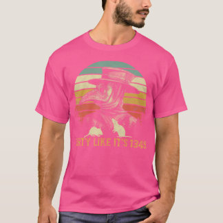 Party som det är 1349 Råttor Steampunk Medieval Pl T Shirt