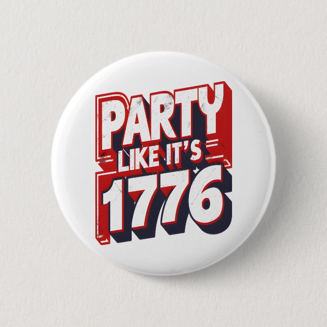 Party som det är 1776. knapp (Framsida)