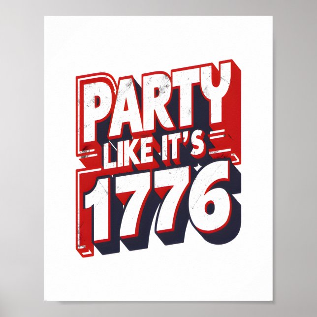 Party som det är 1776. poster (Framsidan)