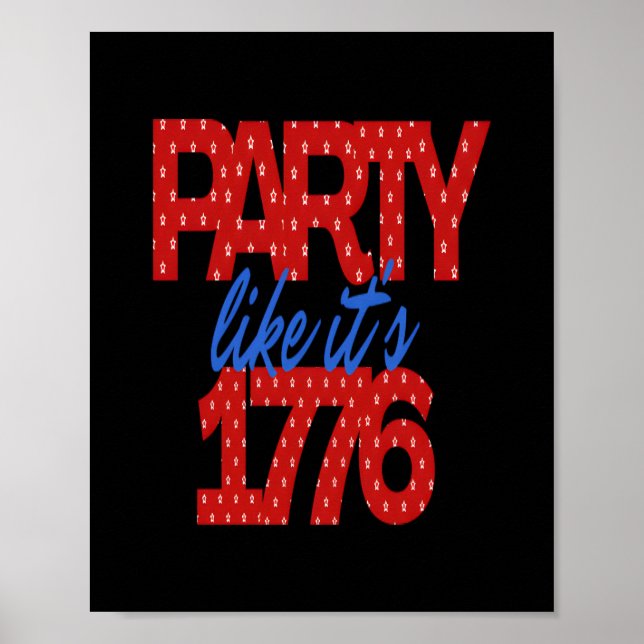Party som det är 1776. poster (Framsidan)