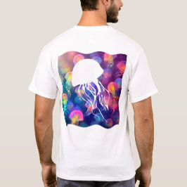 Party som en Jellyfish Silhouette Front & Back T Shirt