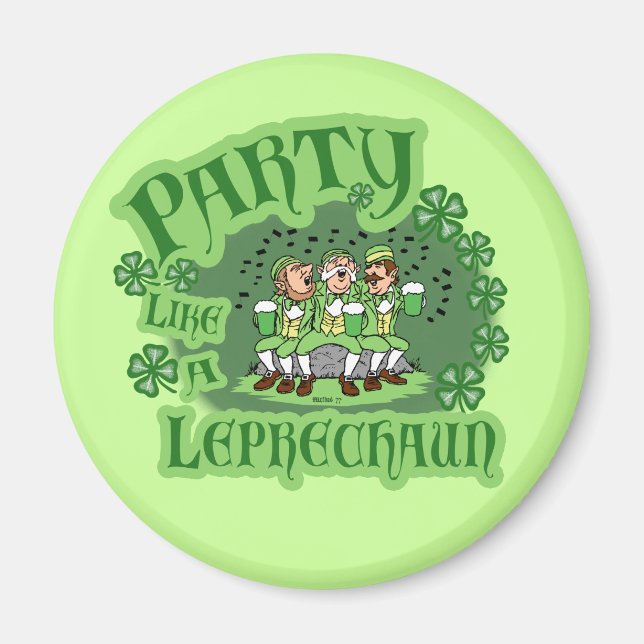 Party som en Leprechaun Magnet (Framsidan)
