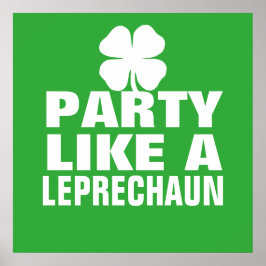 Party som en Leprechaun Poster