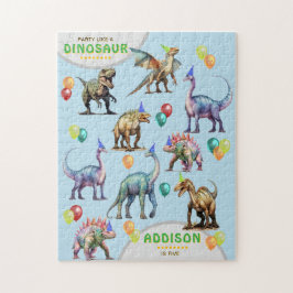 Party som en Personlig av Dinosaur-födelsedagspres Pussel