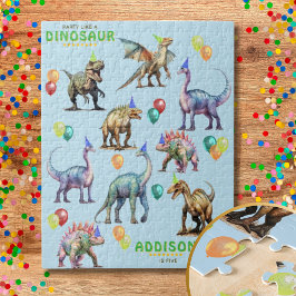 Party som en Personlig av Dinosaur-födelsedagspres Pussel
