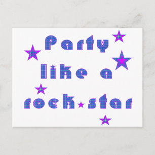 Party som en RockSTAR Vykort