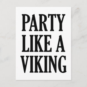 Party som en viking vykort