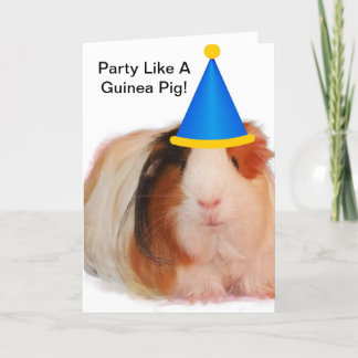 Party som ett Gris-kort från Guinea Inbjudan