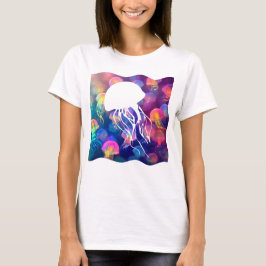 Party som ett Jellyfish Silhouette-Anpassade T Shirt