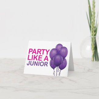 Party som ett Junior Birthday Card Kort