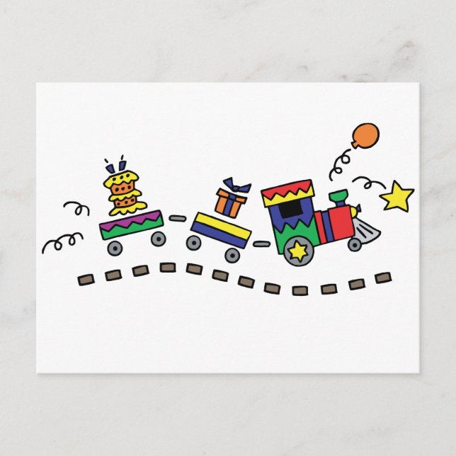 Party Tåg Vykort (Framsida)