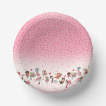 Party Tallrikar Alla hjärtans dag