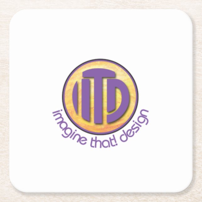 Party Temp Underlägg Papper Kvadrat (Framsidan)