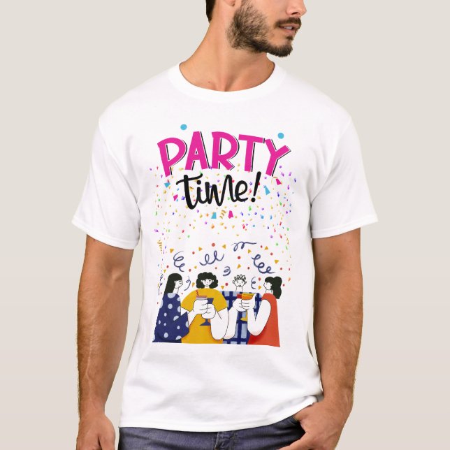 Party Theme T Shirt (Framsida)