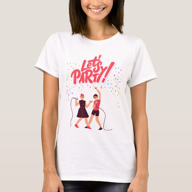 Party Theme T Shirt (Framsida)